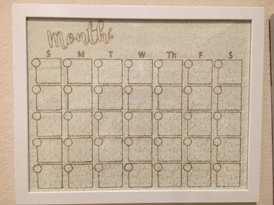 Monthly Perpetual Calendar SVG File