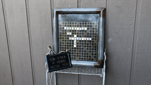 Outdoor Patio Word Game SVG Stencil Files